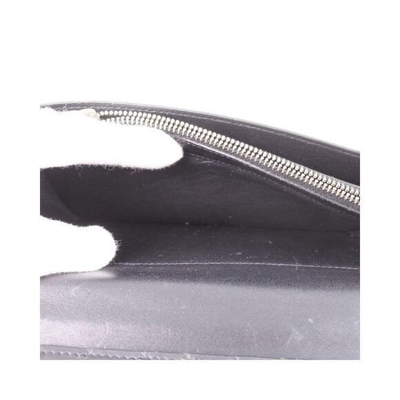 Pre Loved Saint Laurent Crocodile Zip Wallet Leather ZipAround Women Black - Picture 8 of 8